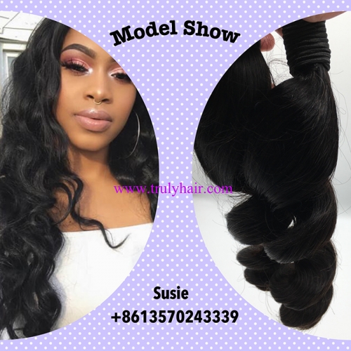 Special ! 12A hair 3 bundles Loose wave + free hair 8A 3 bundles