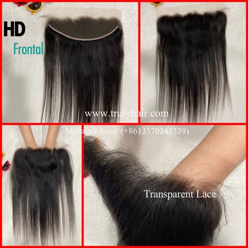 4X13 HD lace frontal transparent lace closure