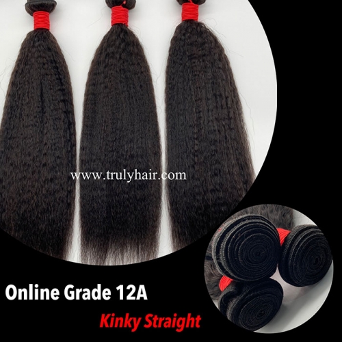 12A virgin hair kinky straight hair