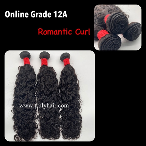 12A virgin hair romantic curl hair