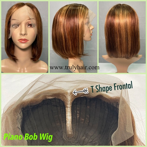 T shade bob wig piano color