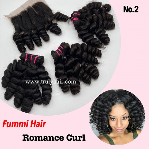Free closure ! Funmi hair romance curl 3 pcs with 1 pc free closure
