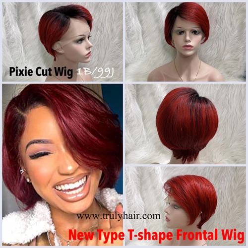 Pixie cut wig with nice gift