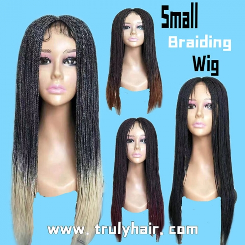 Small braiding wig synthetic hair wig