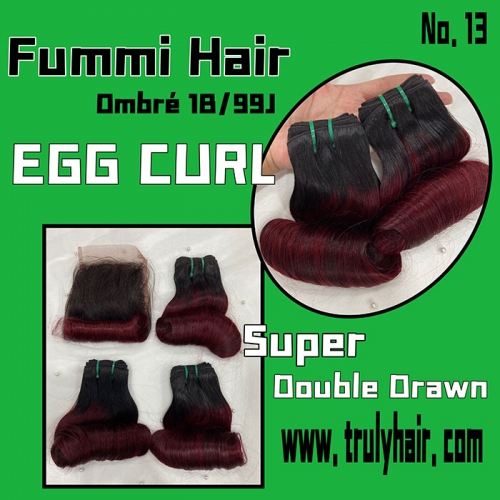 Free closure! egg curl Fummi hair