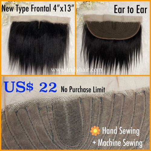 50% off 4x13 machine-made hair closure natural straight