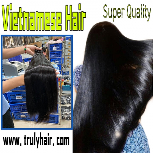 Super double drawn bone straight Vietnamese hair