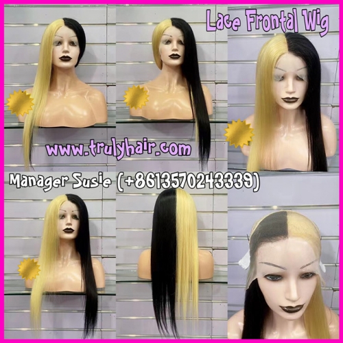 Lace frontal wig 1B/613
