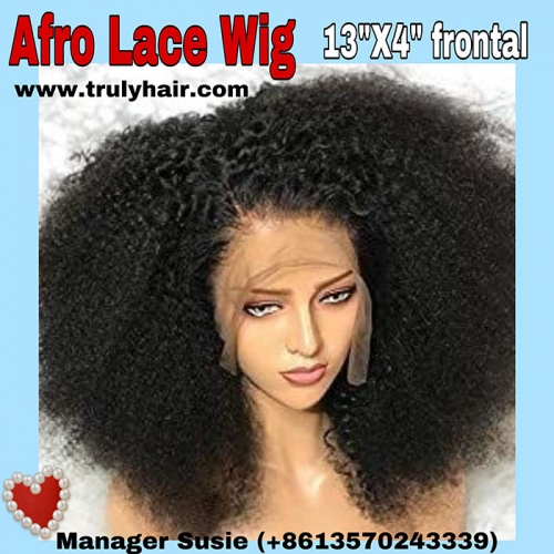 High quality customized wig 13X4 lace frontal Afro wig
