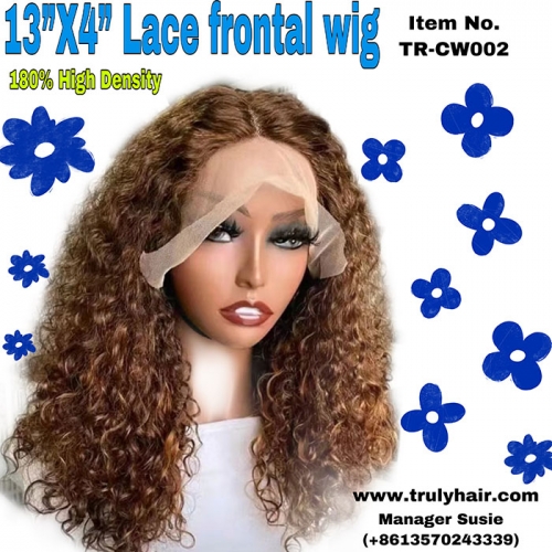 High quality 180% density 20inches 13X4 lace front wig