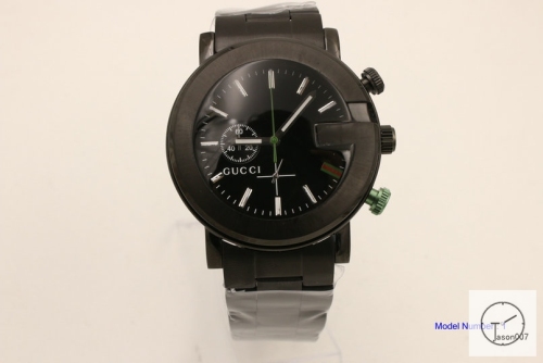 Gucci G CHRONO Quartz Stop watch Chronograph Black PVD case Green hand GU21196510
