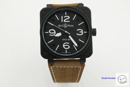 BELL ROSS BR B3-92 Black Dial Automatic Mechincal Movement Leather Strap Skip To The Beginning Of The Images Gallery BELL AND ROSS Diver Leather Strap B21069656530