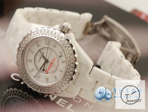 Chanel J12 Silver Dial Diamond Bezel 38MM Size Ceramic Watch Quartz Battery Movement Womens Watches CHA126872285600
