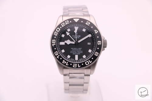 Tudor Pelagos GMT Black Bezel Black Dial Automatic Mechincal Movement Stainless Steel 70330N-95740 Pre-Owned Stainless Steel os Stainless Strap Mens Wristwatches TUF36785785420