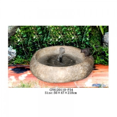 Resin stone trough bird-drinking outdoor fountain