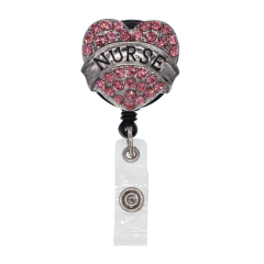 Pink Love NurseBadge Reel