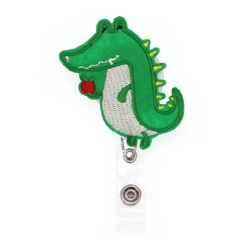 Dinosaur Felt Badge Reel