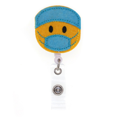 Mask Felt Badge Reel