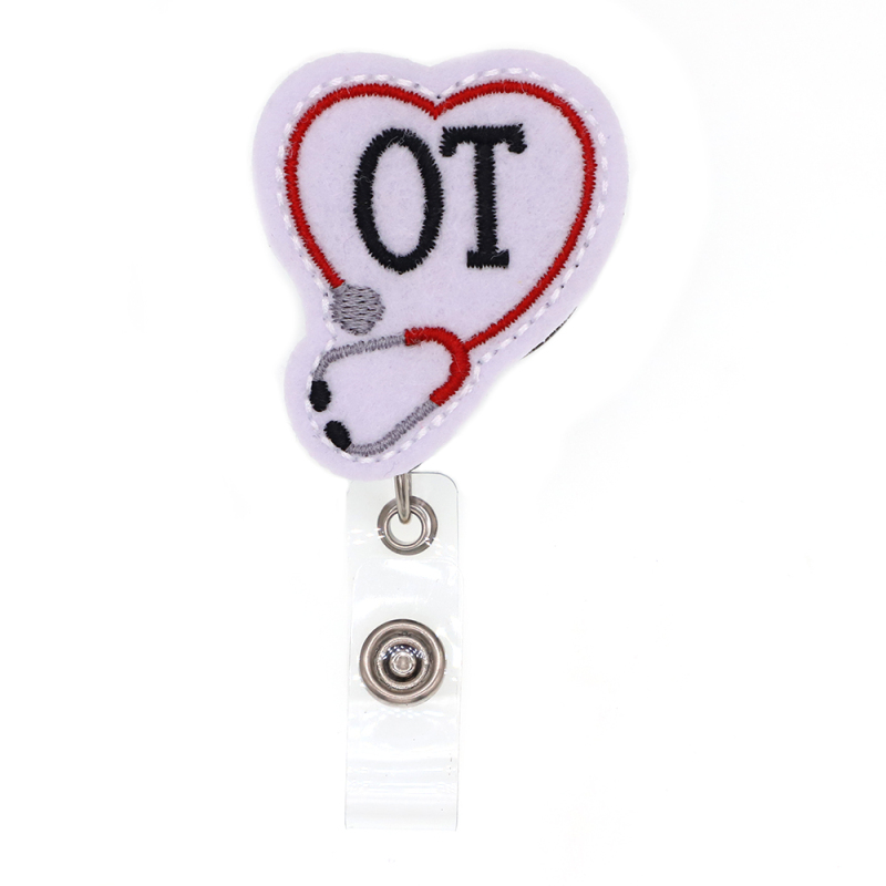 OT Stethoscope Series Felt Badge Reel
