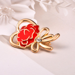 New environmentally friendly zinc alloy jewelry, high-end clothing, mother's day gifts, diamond brooches, brooches, ladies
