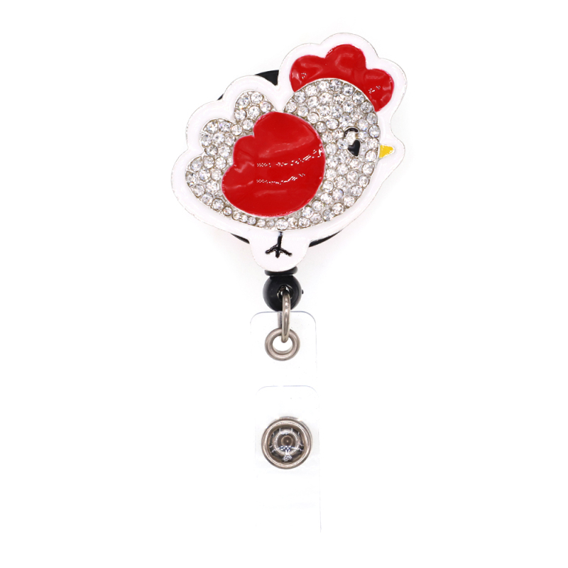 Cute Hen Badge Reel