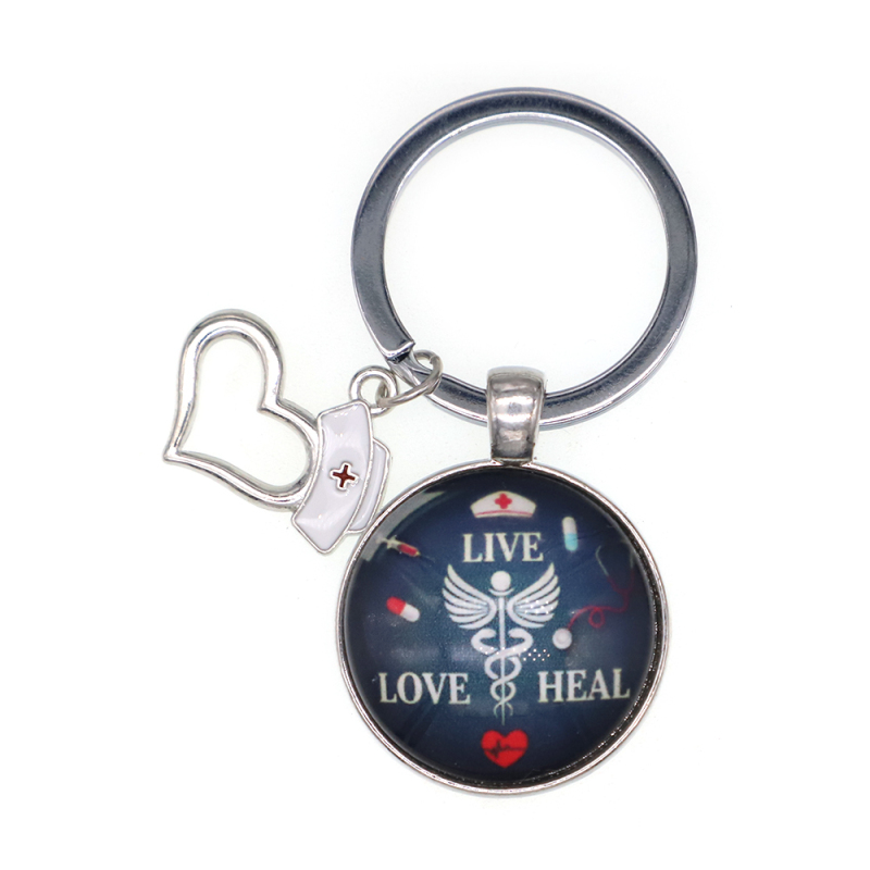 Live Love Heal Key Chain Quick Release with Key Rings Heavy Duty Car Keychain Organizer for Men and Women