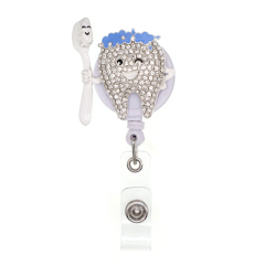 Brush Your Teeth To Protect Your Teeth Badge Reel Badge Holder