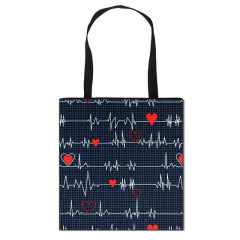 custom hospital big size ECG big black doctor nurse magic hat medical Syringe nursing pill save people fold up one shoulder bag