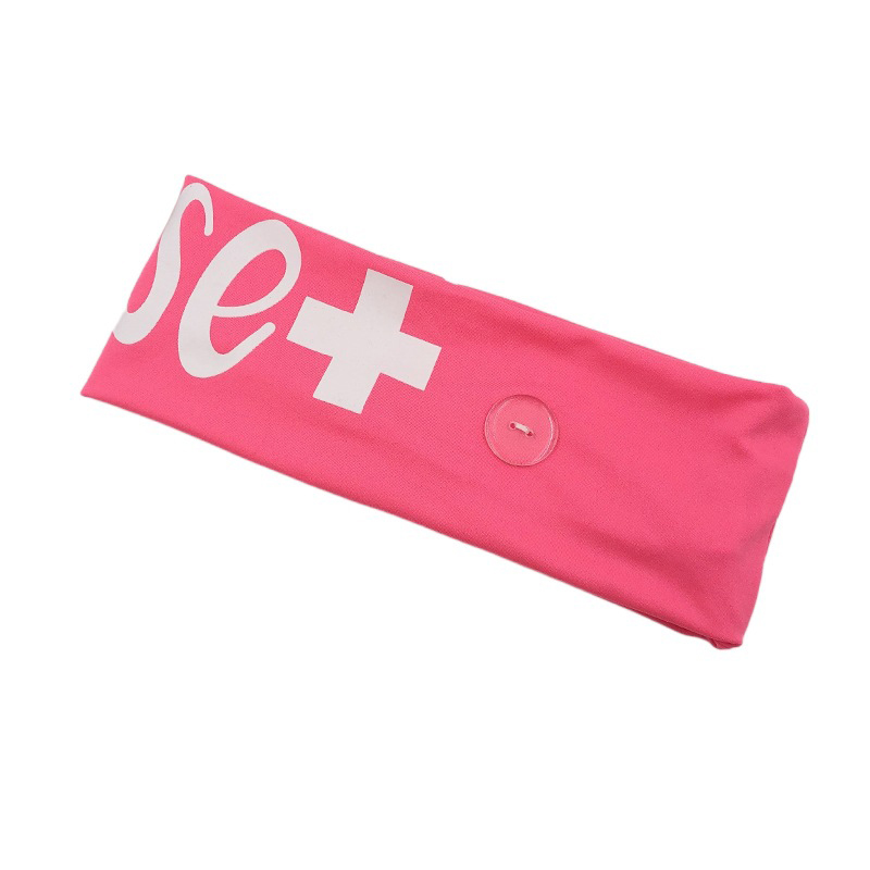 Stretch milk silk nurse button mask headband European and American sports yoga headband hair accessories