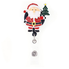 Christmas Dog Badge Reel