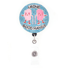 Urine Good Hands Badge Reel