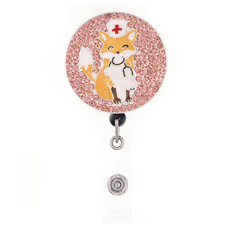 Cute Nurse Girl Badge Reel