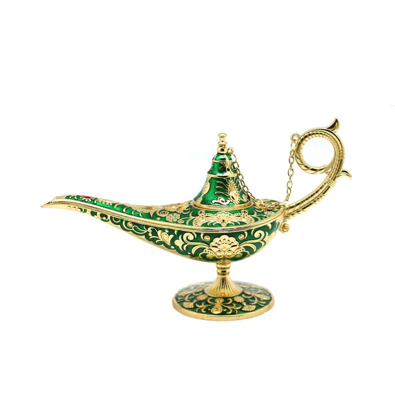 Enamel craft painting oil zinc alloy magic lamp decoration ornaments home gifts