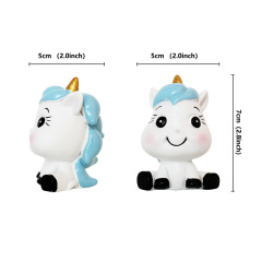 Ins wind cartoon fantasy unicorn cake decoration resin ornaments baby birthday party dessert table decoration