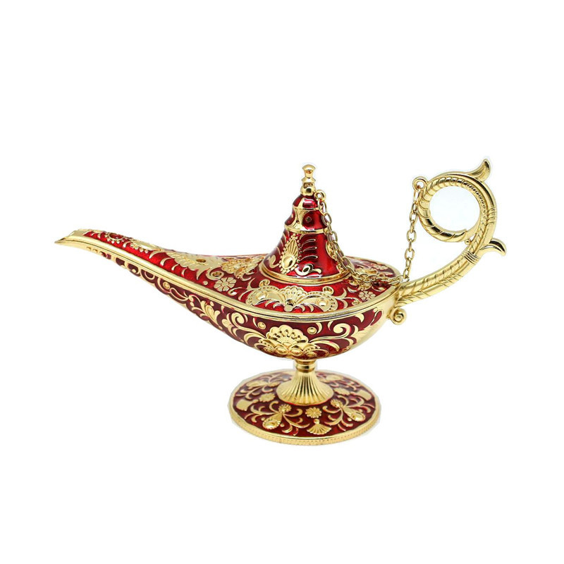 Enamel craft painting oil zinc alloy magic lamp decoration ornaments home gifts