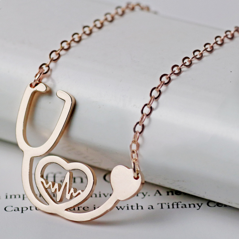 Stethoscope Heartbeat Necklace