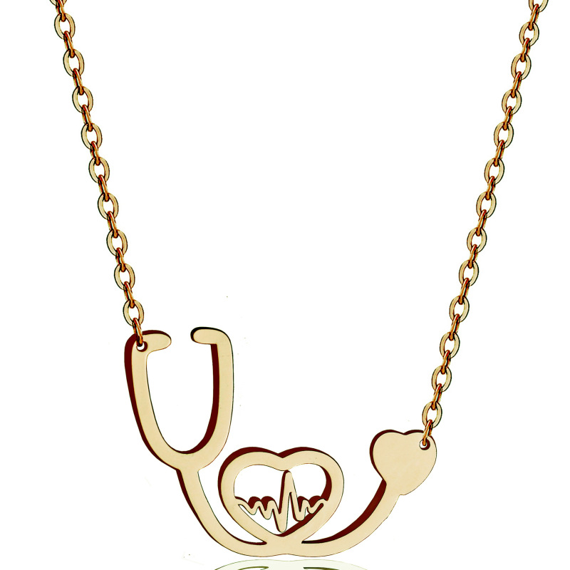 Stethoscope Heartbeat Necklace