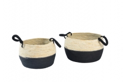 Cotton rope and papercord baskets