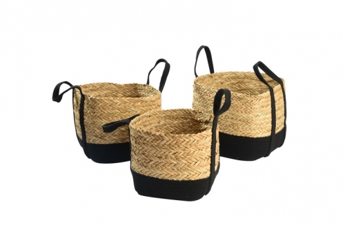 Seagrass & cotton rope baskets
