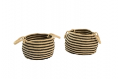 Jute & cotton rope baskets