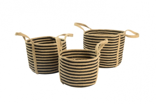 Jute & cotton rope baskets