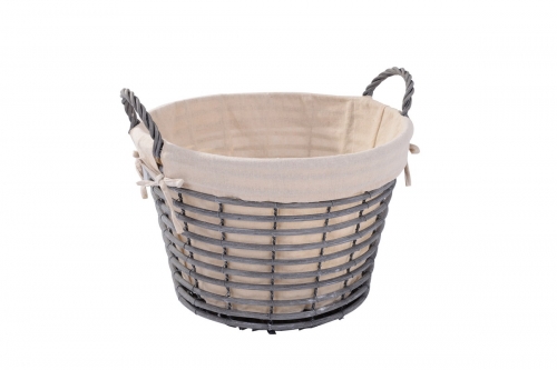 Wicker tapered basket