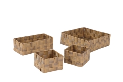 Set of 4 PE storage baskets
