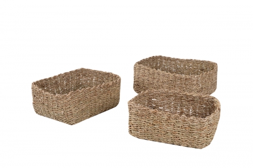 seagrass storage baskets, set of 3