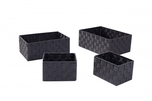 Set of 4 Nylon storage baskets