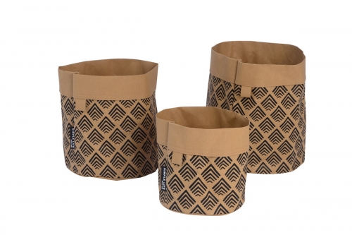 set of 3 craft paper storage baskets