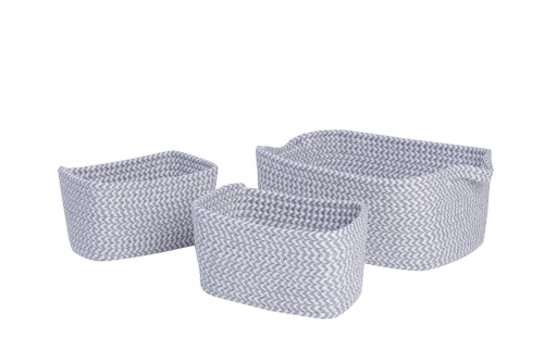 Set of 3 paper storage baskets
