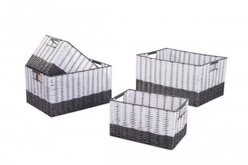 Set of 4 PP storage baskets