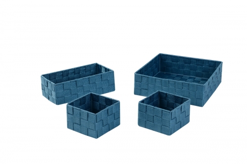 Set of 4 Nylon storage baskets