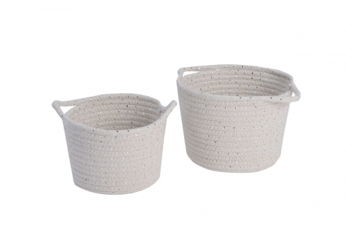cotton rope storage baskets